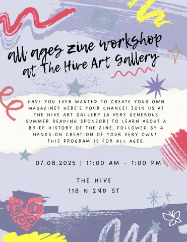 Zine workshop flyer