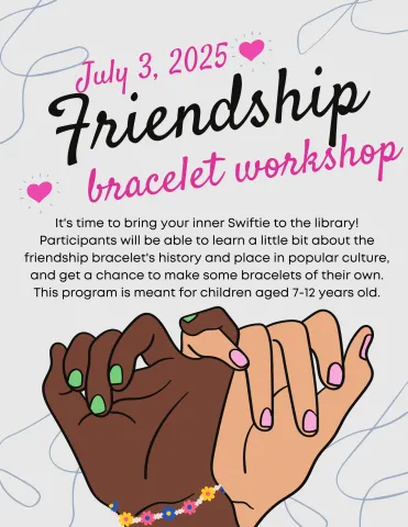 friendship bracelet seminar poster