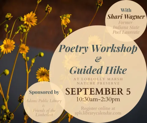 Poetry workshop and guided hike at the Loblolly Nature Preserve