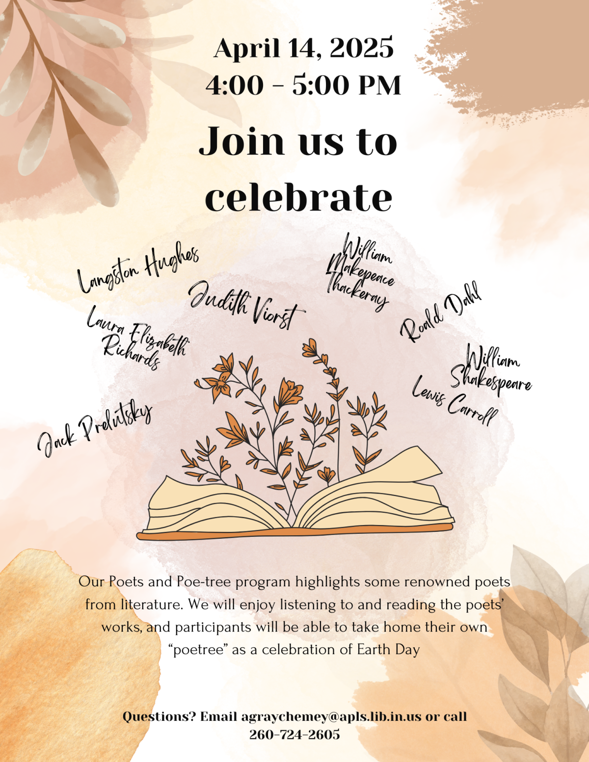poets & poetree flyer