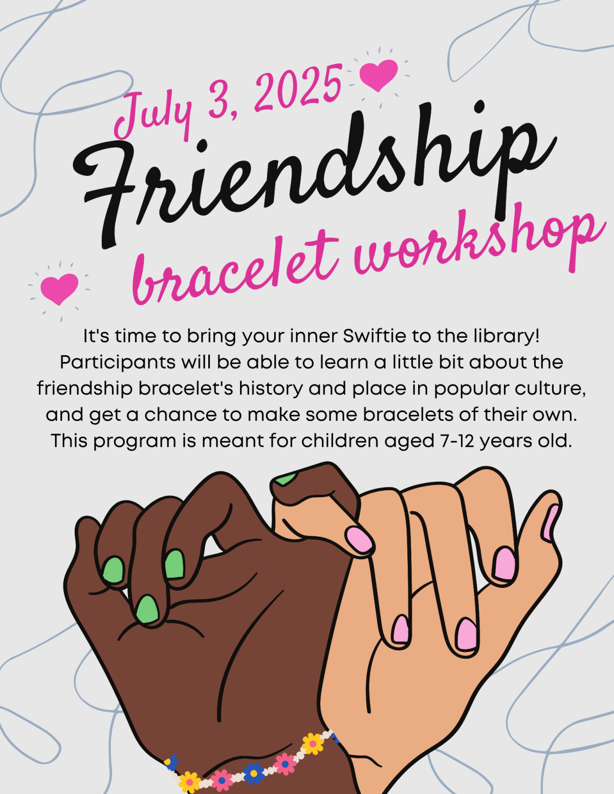 friendship bracelet seminar poster