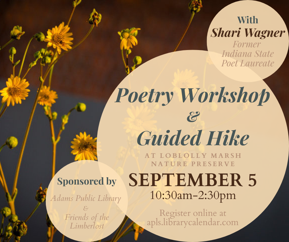 Poetry workshop and guided hike at the Loblolly Nature Preserve